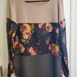 Pink Clover Bambina ColorBlocked Mixed Print Knit